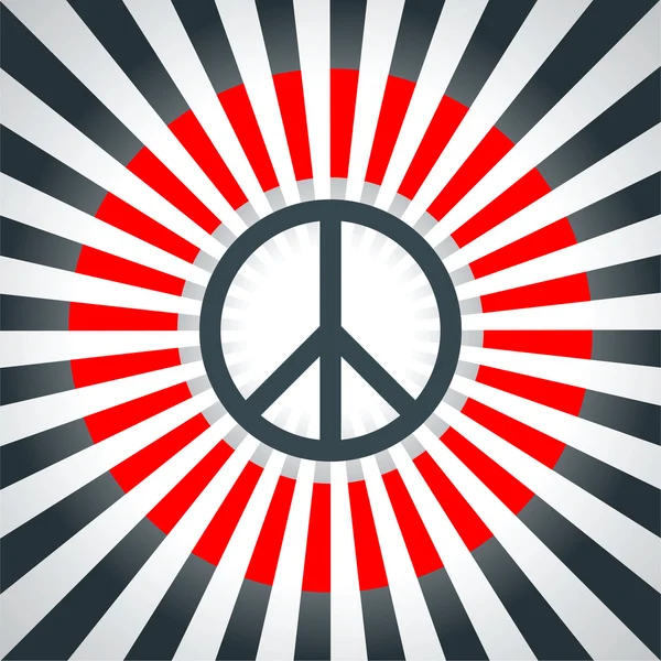 Viereckiger Friedenshintergrund — Stockvektor