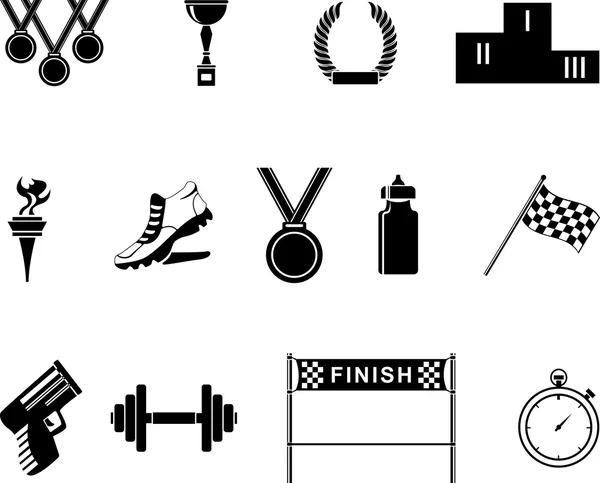 Set van sport pictogrammen — Stockvector