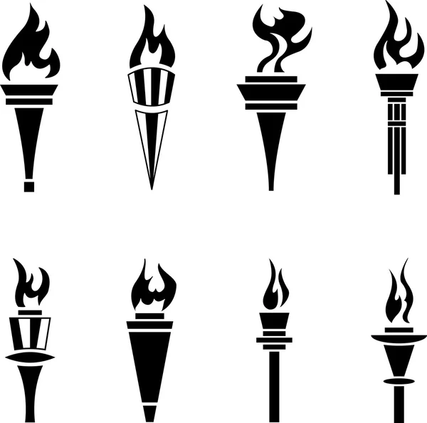 Комплект факела — стоковый вектор