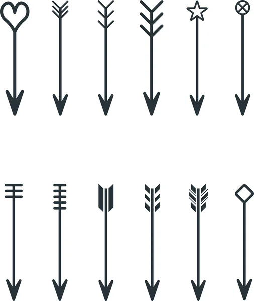 Conjunto de flechas — Vector de stock