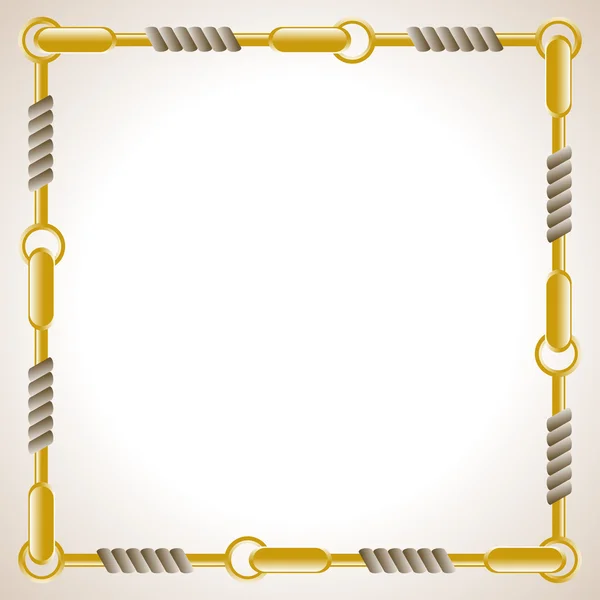 Square chain frame — Stock Vector