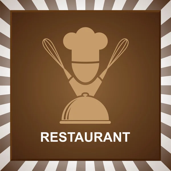 Emblema del ristorante Illustrazione Stock