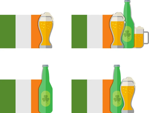 Icône de bière irlandaise — Image vectorielle