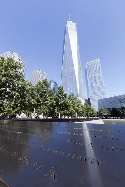 11 września pomnik - new york city, Stany Zjednoczone Ameryki — Zdjęcie stockowe