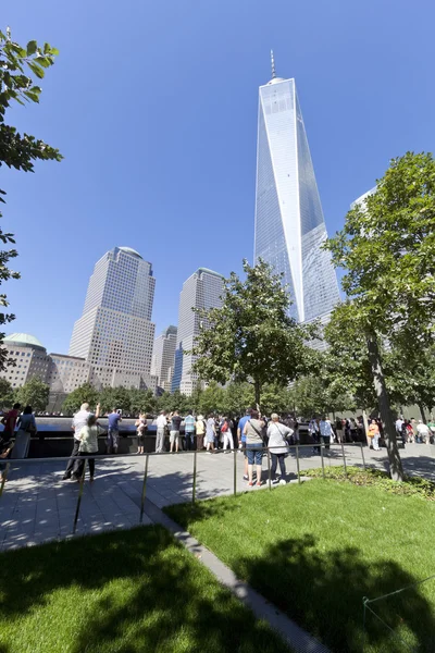 11 września pomnik - new york city, Stany Zjednoczone Ameryki — Zdjęcie stockowe