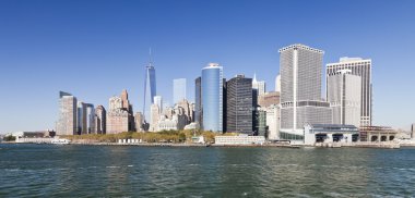 New York'un Downtown w özgürlük Kulesi 2014