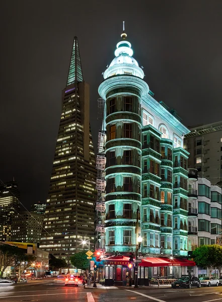 San Francisco, Usa - stary wiktoriański dom — Zdjęcie stockowe