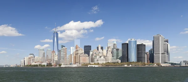 The New York City Downtown w the Freedom tower 2014 — Stock Photo, Image