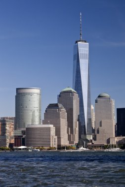 New York'un Downtown w özgürlük Kulesi 2014