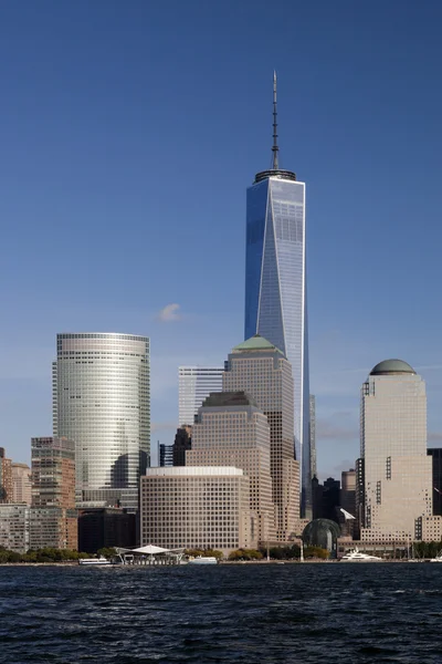 W New York City Downtown Freedom tower 2014 — Stock fotografie