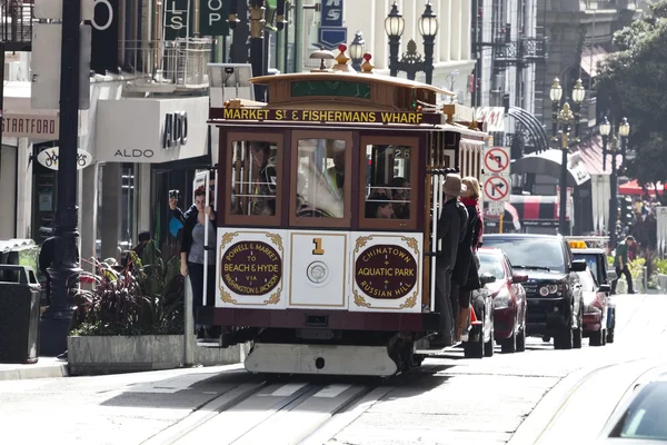 San francisco-usa, die seilbahn — Stockfoto