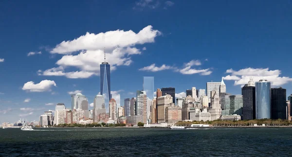 New York City Downtown w wieży wolności 2014 — Zdjęcie stockowe
