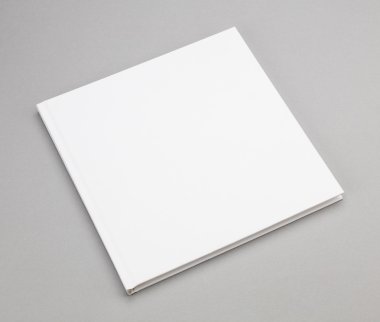 Boş kitap beyaz kapak 8,5 x 8,5