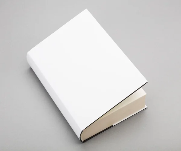 Blank book white cover 6 x 8,5 in — Stock Photo, Image