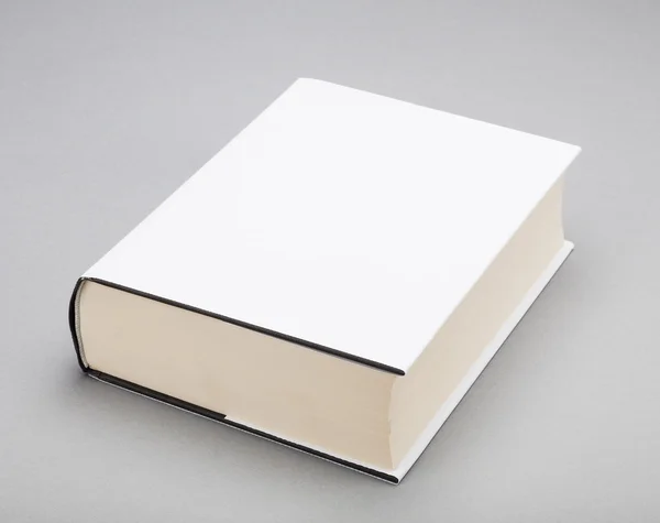 Leeres Buch weißer Einband 6 x 8,5 in — Stockfoto