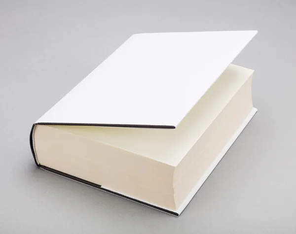 Leeres Buch weißer Einband 6 x 8,5 in — Stockfoto