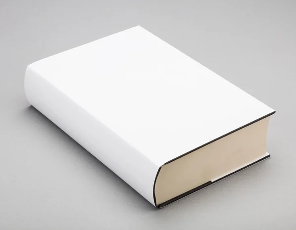 Blank book white cover 6 x 8,5 in — Stock Photo, Image