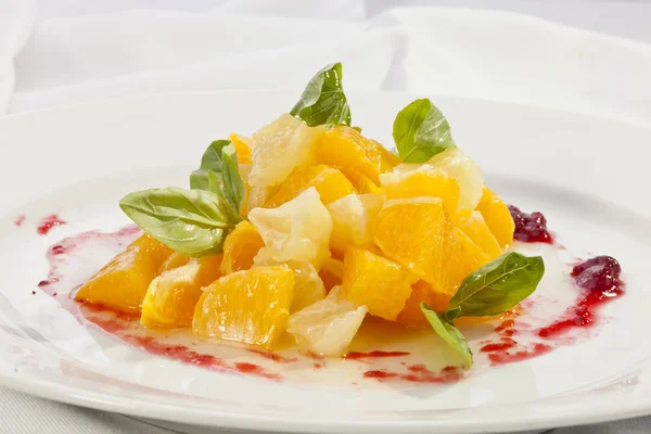 Salada de frutas toranja de laranja — Fotografia de Stock