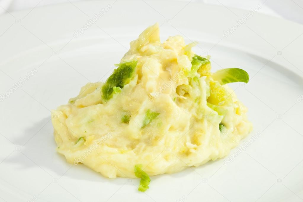 Mashed potatoes with cabbage