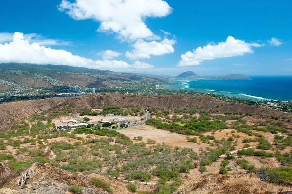 Diamond Head State Monument Park Trail fechar Honolulu em Oahu Ha Imagens De Bancos De Imagens Sem Royalties