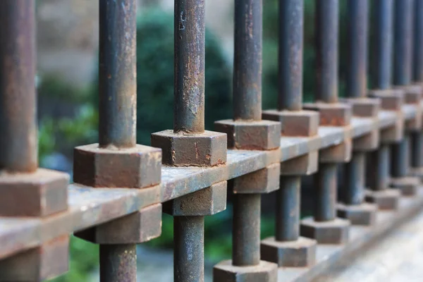 Metal old  fence — Stock Photo, Image