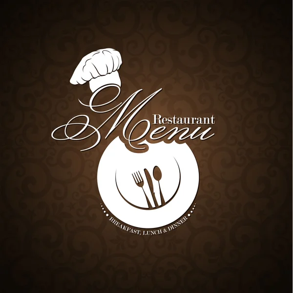 Menu ristorante di design. Illustrazione vettoriale . — Vettoriale Stock