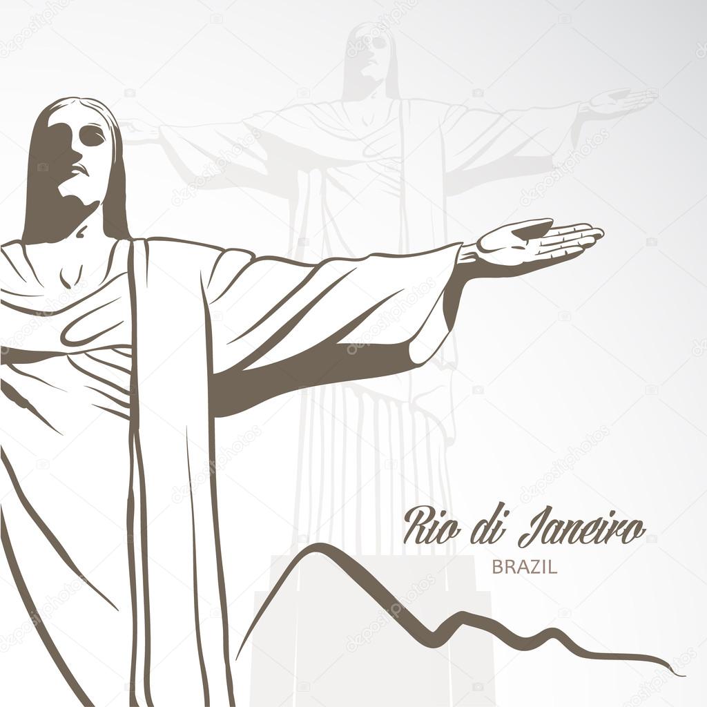 Statue Of Jesus Christ In Rio De Janeiro Vector Stock Vector Image By C Osipovev Statue Of Jesus Christ In Rio De Janeiro Vector Stock Vector Image By C Osipovev