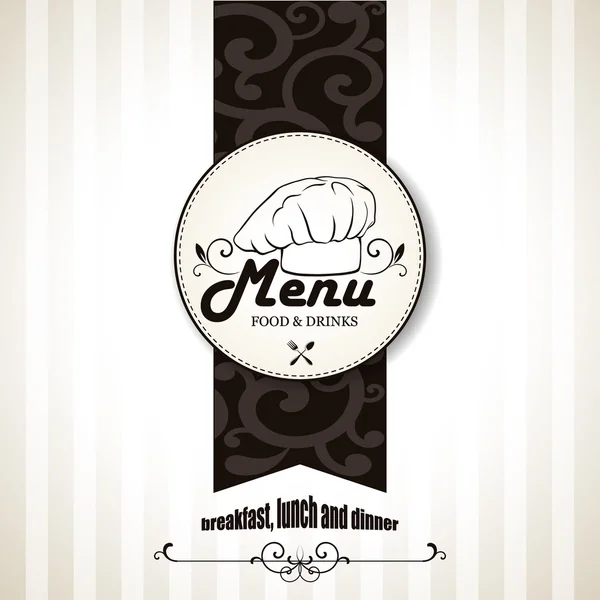 Restaurant menu ontwerp. vectorillustratie — Stockvector