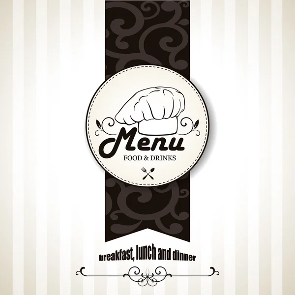 Menu restaurant design. Illustration vectorielle — Image vectorielle