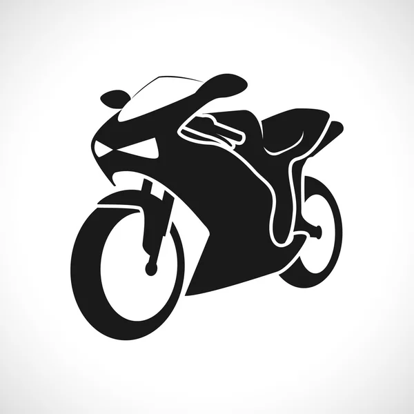 Icona moto da corsa . — Vettoriale Stock
