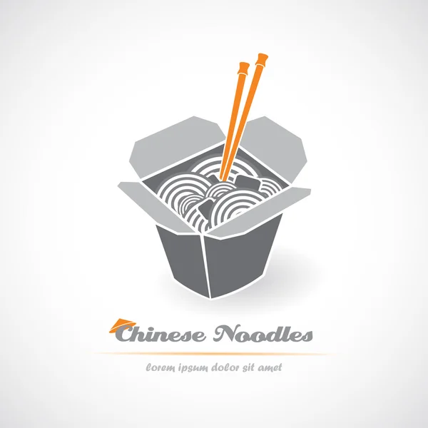 Chinese noodle in box. Royalty Free Stock Vectors