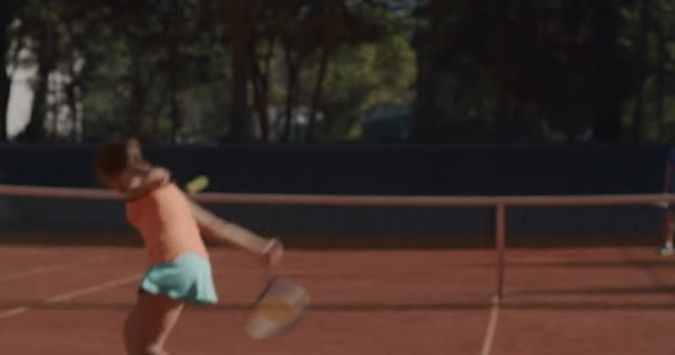 Tenisté Hrají Spolu — Stock video