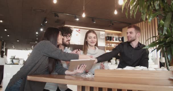 Venner Møde Kaffebar – Stock-video