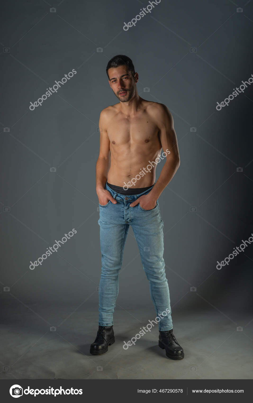 depositphotos 467290578 stock photo full body portrait sports man