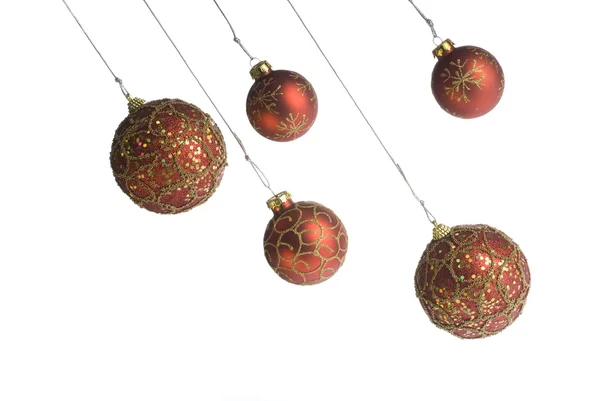 Christmas balls hanging — Stock Photo, Image