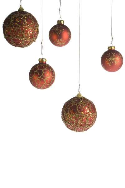 Christmas balls on white — Stock Photo, Image