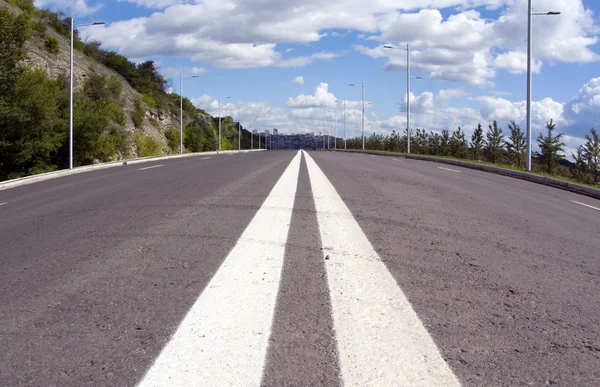 空荡荡的街道 — 图库照片