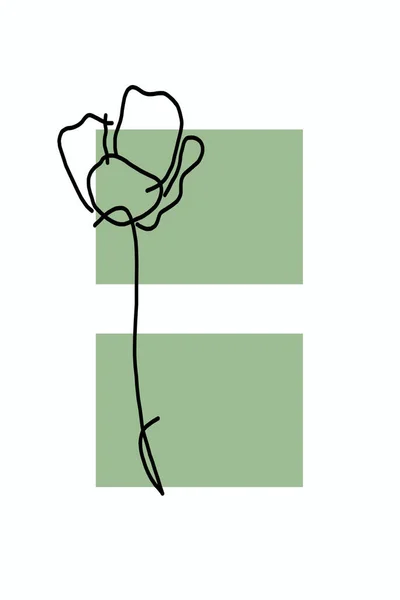 Абстрактный Черно Белый Рисунок Пирога Фоне Двух Зеленых Квадратов — стоковое фото
