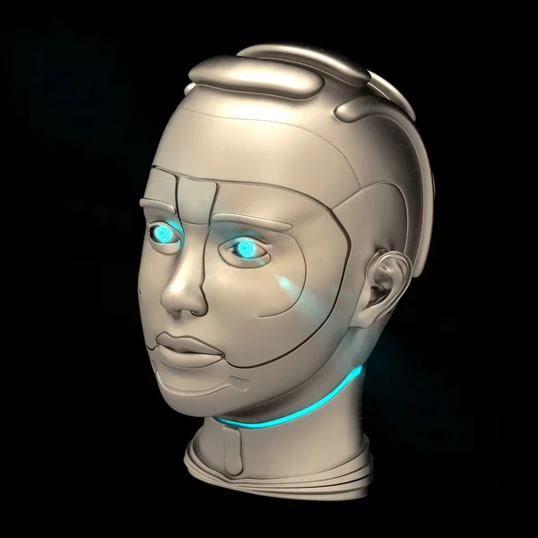 Cyborg head — Stock Photo, Image