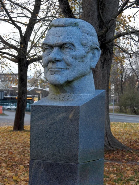 Rzeźba głowy człowieka — Zdjęcie stockowe