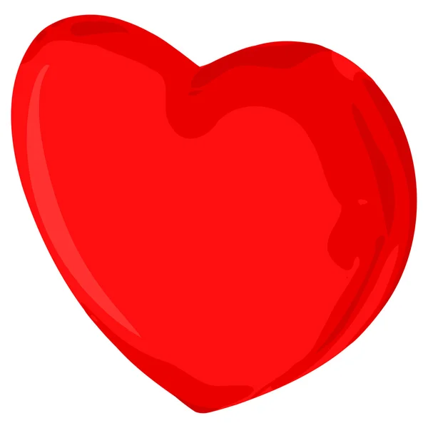 Coração vermelho abstrato — Vetor de Stock