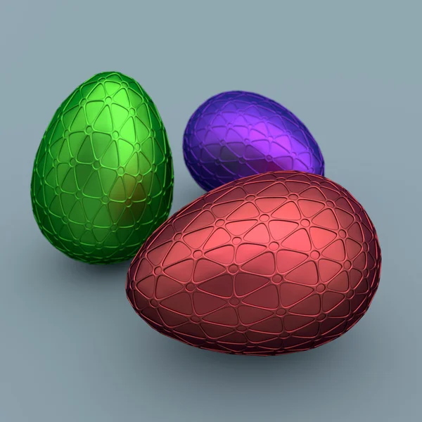 Variety of Easter eggs — Stock Photo, Image