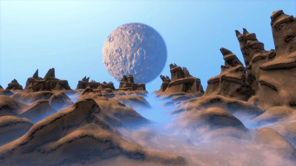 Moon landscape — Stock Photo, Image