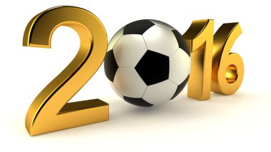 Yıl 2016 futbol topu ile