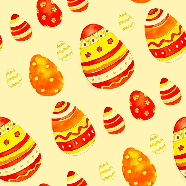 Uova di Pasqua acquerello — Foto Stock