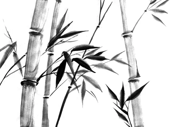 Suluboya mürekkep Japanise bambu