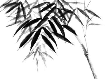 Suluboya mürekkep Japanise bambu