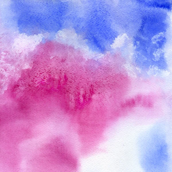 Fundo pintado à mão aquarela abstrata. Serenidade e quartzo rosa . — Fotografia de Stock