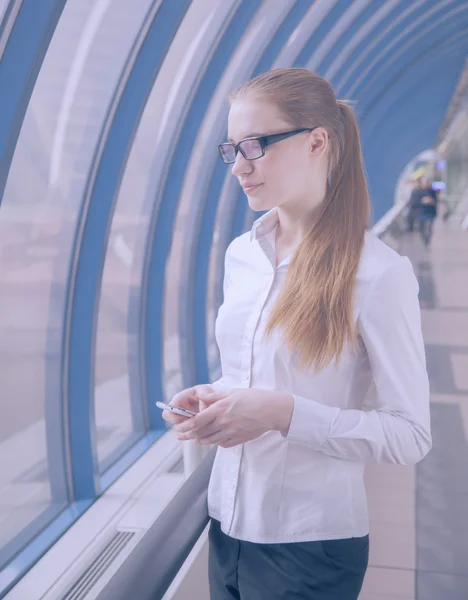 Mujer de negocios en gafas Imágenes De Stock Sin Royalties Gratis