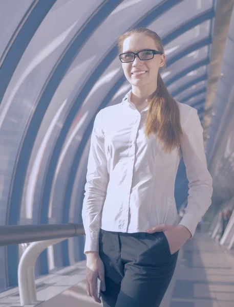 Mujer de negocios en gafas Fotos De Stock